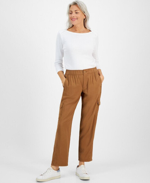 Women's Soft Pull-On Cargo Pants, Created for Macy's