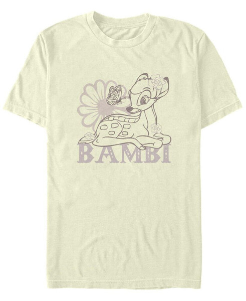 Men's Bambi Simple Flowers Short Sleeve T-Shirt