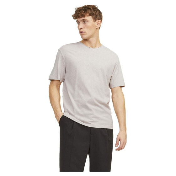 JACK & JONES Summer Linen Short Sleeve O Neck T-Shirt