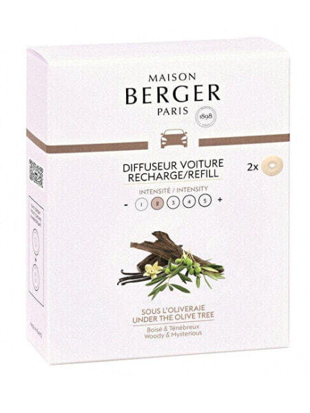 Ароматизатор салона Maison Berger Paris Replacement refill Under the Olive Tree (Car Diffuser Recharge/Refill) 2 шт.