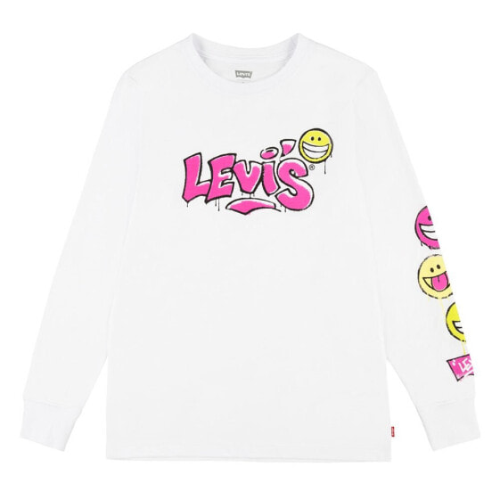 LEVI´S ® KIDS Sprayed Logo Long Sleeve Round Neck T-Shirt
