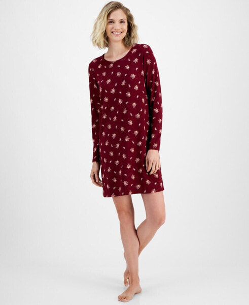 Women's Soft Knit Printed Sleepshirt, Created for Macy's