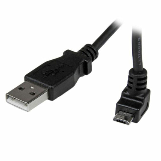 Универсальный кабель USB-MicroUSB Startech USBAUB2MU Чёрный