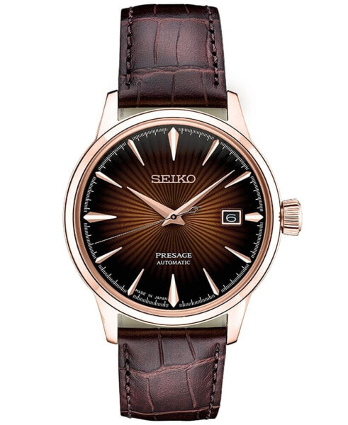 Часы Seiko Presage Brown Leather Watch