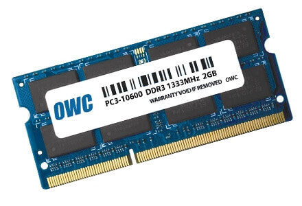 OWC 2.0GB PC10600 DDR3 - 2 GB - 1 x 2 GB - DDR3 - 1333 MHz - 204-pin SO-DIMM