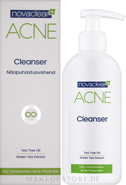 AntiAkne Porenreiniger mit Teebaumöl und Grüntee-Extrakt - Novaclear Acne Cleanser 150 ml