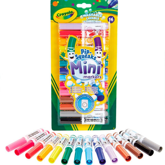Маркеры цветные Crayola® Mini Washable 14 шт