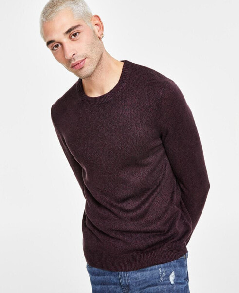 Men's Regular-Fit Textured Crewneck Sweater, Created for Macy's