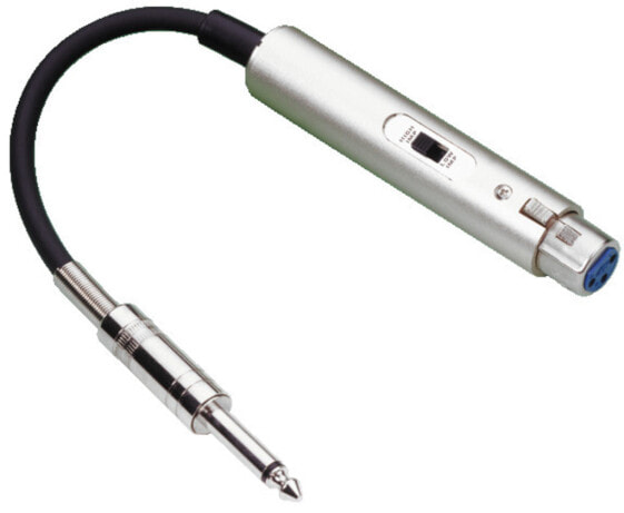 MONACOR MA-100/15 - Microphone power adaptor - Black,Chrome - 0.00005 - 0.015 MHz - 1 x XLR - balanced - 1 x 6.3 mm plug - unbalanced - 600 ? - 0 - 40 °C