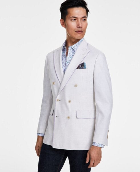 Men's Slim-Fit Double-Breasted Sport Coat