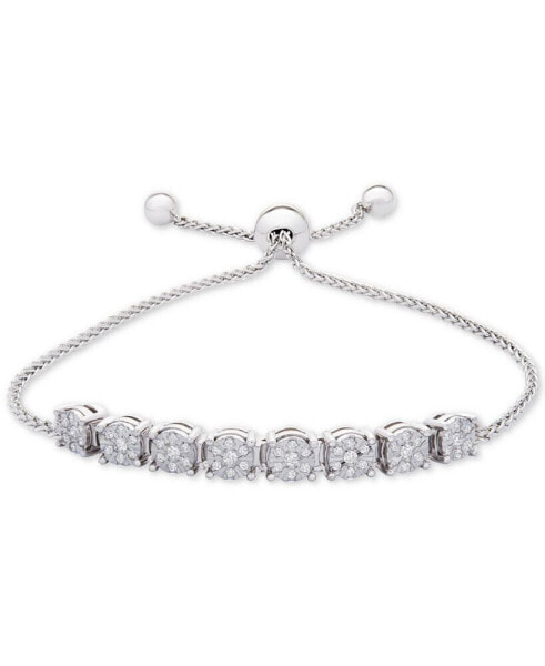 Браслет Macy's Diamond Cluster Bolo