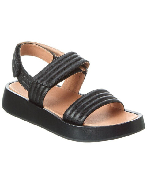 Madewell Quilted Leather Flatform Sandal Women's