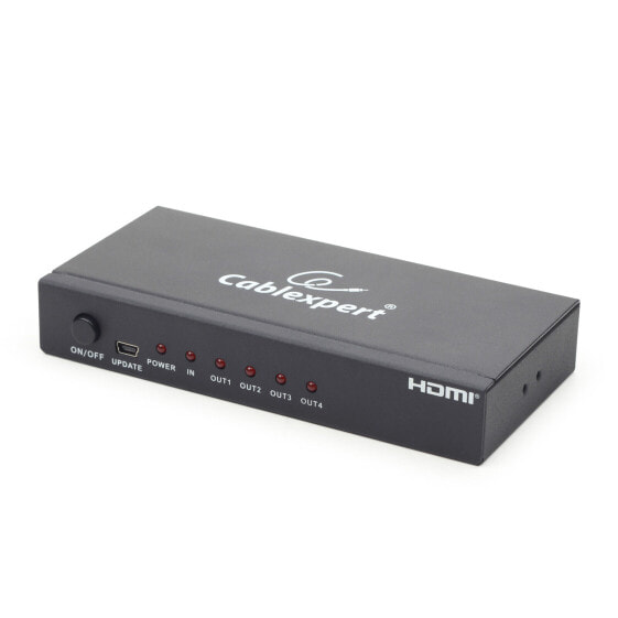 Gembird HDMI переключатель 4x HDMI, черный, сталь, 225 МГц, 480p, 576i, 576p, 720p, 1080i, 1280p