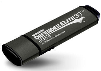Kanguru Solutions Kanguru Defender Elite30 16GB - 16 GB - USB Type-A - 3.2 Gen 1 (3.1 Gen 1) - 140 MB/s - Cap - Black