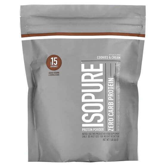 Сывороточный протеин Isopure Zero Carb Protein Powder, кремовая ваниль, 4.5 фунта (2.04 кг)