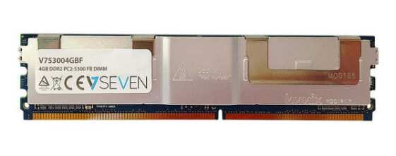 V7 4GB DDR2 PC2-5300 667Mhz SERVER FB DIMM Server Memory Module - V753004GBF - 4 GB - 1 x 4 GB - DDR2 - 667 MHz - 240-pin DIMM