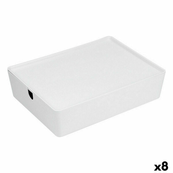 Штабелируемая коробка-органайзер Confortime С крышкой 35 x 26 x 8,5 cm (8 штук)