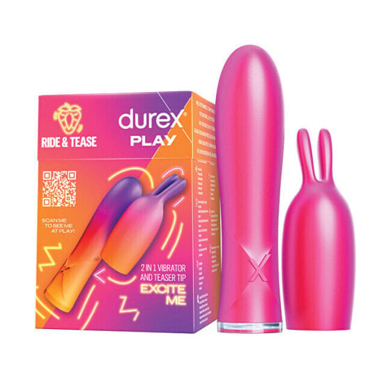 Вибратор с двойным действием durex Play 2 в 1