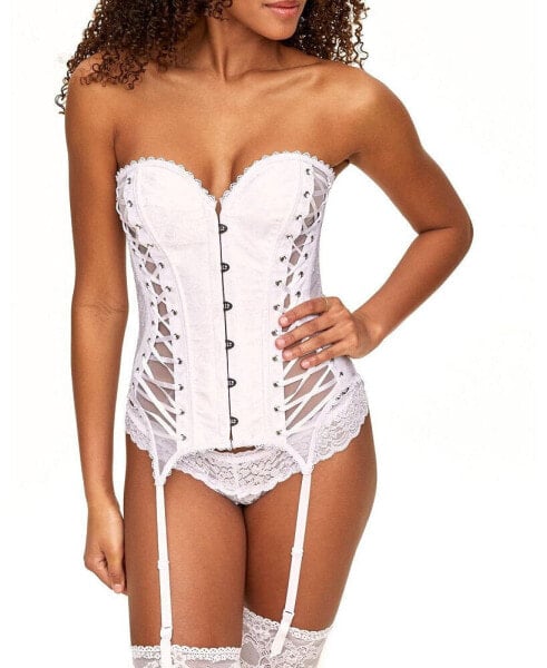 Aurora Women's Boned Corset & Thong Set