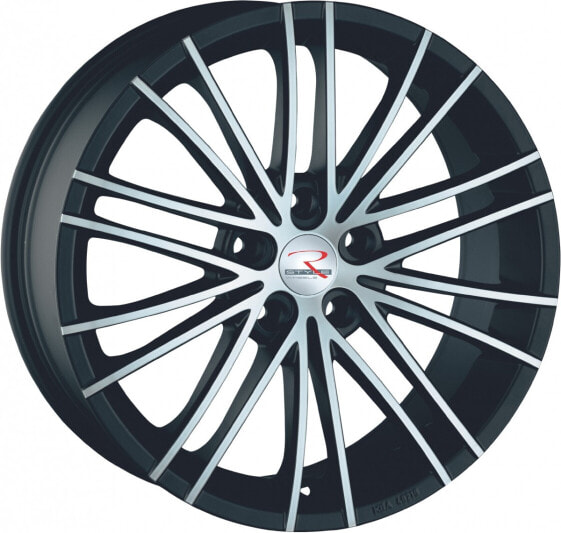 Колесный диск литой R-Style Wheels SR11 black matt front polished 8x19 ET45 - LK5/114.3 ML70.4