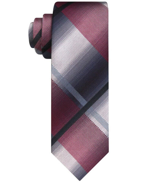 Men's Shaded Swirls Plaid Tie
