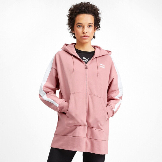 [595202-14] Womens Puma CLASSICS TAPE T7 FULL ZIP HOODY