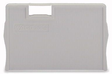 WAGO 2004-1293 - Trennplatte 2 mm dicküberstehend grau