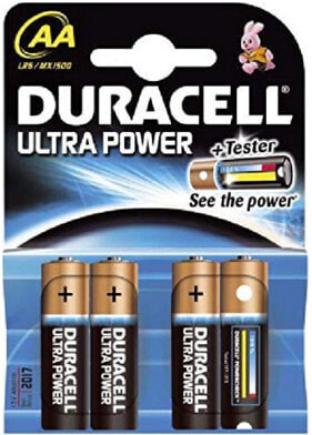 Батарейка Duracell AA Alkaline 1.5 V - 4 шт. - в блистере
