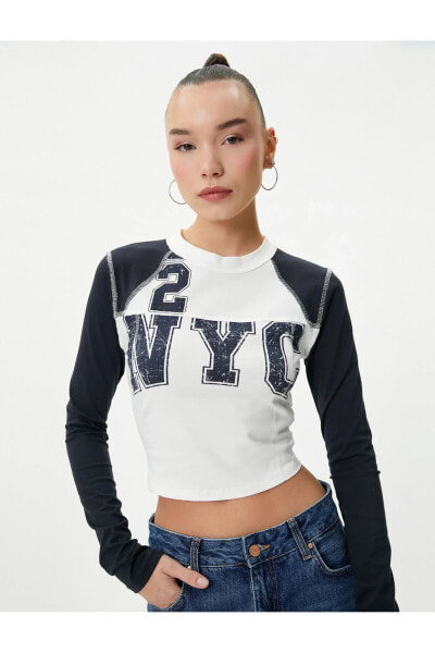 Футболка Koton Crop  Color Blockshirt