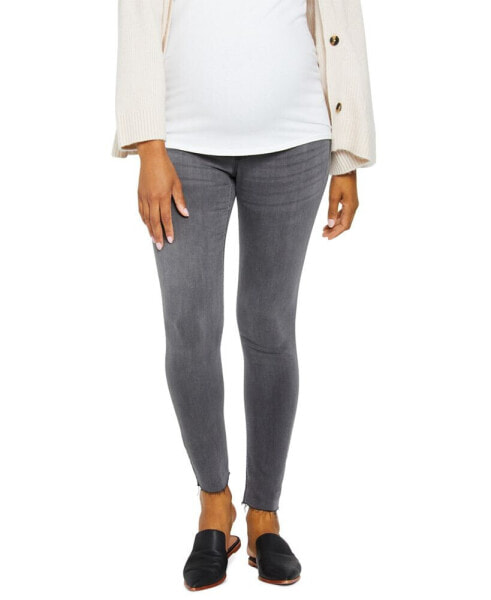 Indigo Blue Skinny Maternity Ankle Jeggings