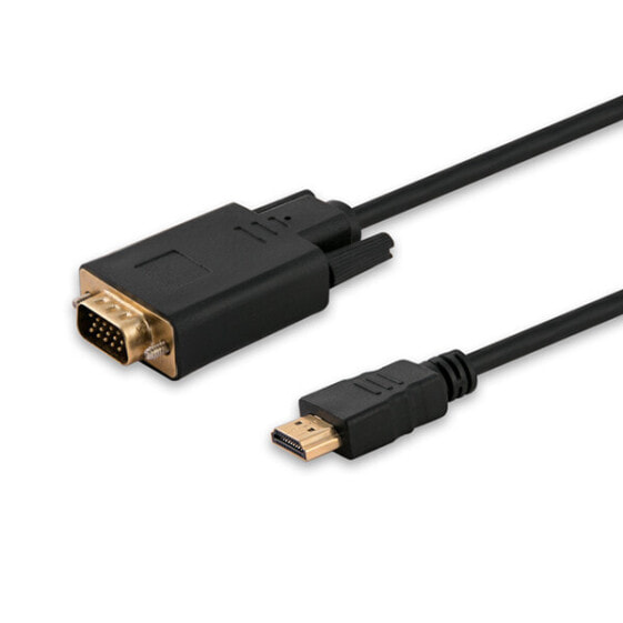 Savio CL-103 - 1.8 м - HDMI Type A (Стандарт) - VGA (D-Sub) - Мужской - Мужской - Прямой