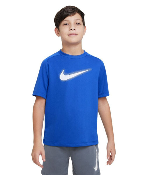Футболка для малышей Nike Big Boys Dri-FIT Мульти+ с логотипом_Training