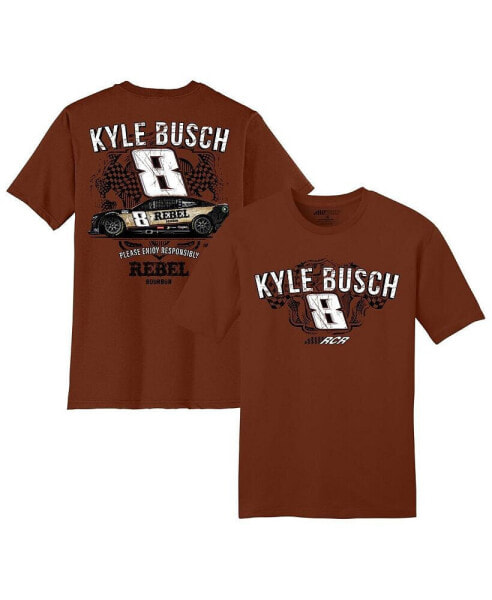 Men's Brown Kyle Busch Rebel Bourbon Car T-shirt