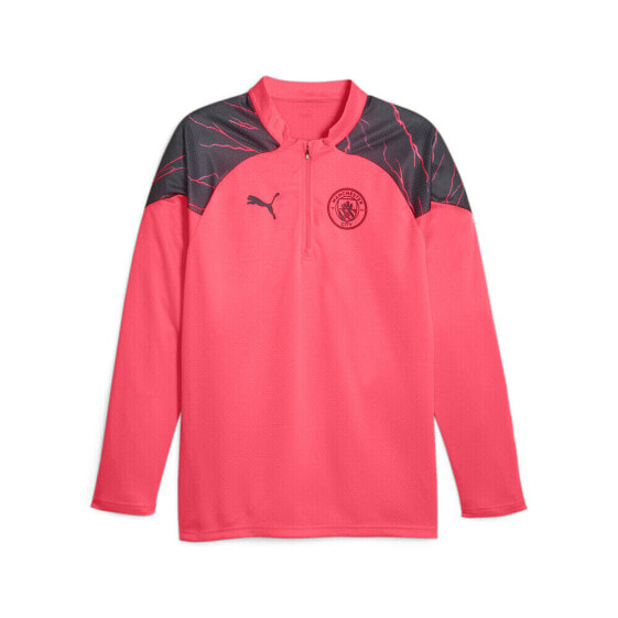 Толстовка PUMA Mcfc Soccer Training Quarter Zip Pink Casual