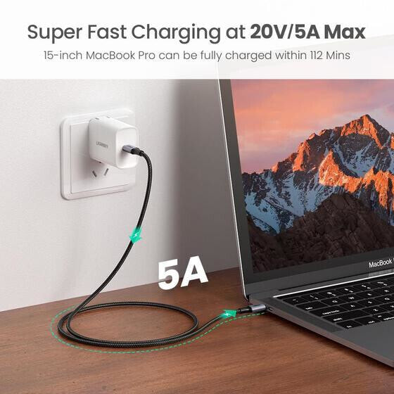 Кабель USB C - USB C Ugreen 70429 1 м черный