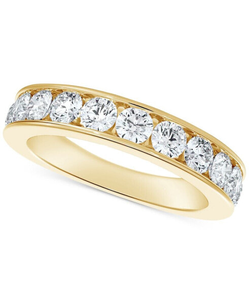 Diamond Channel Set Band (1/4 ct. t.w.) in 14k Gold or Rose Gold