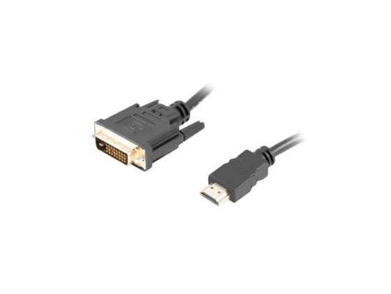 Аксессуар Lanberg HDMI-DVI кабель 1,8 м - HDMI Type A (стандарт) - DVI-D - Мужской - Мужской - Прямой