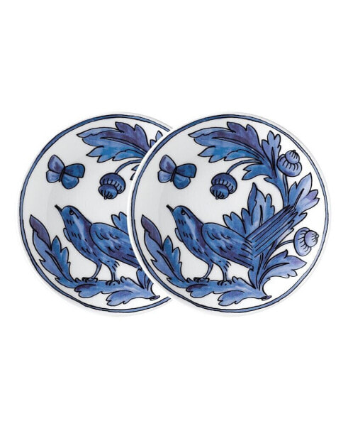 Blue Bird 7" Appetizer Plates - Set of 2