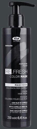 Ammoniakfreie getönte Haarmaske - Lisap Re.Fresh Color Mask Anthrazit