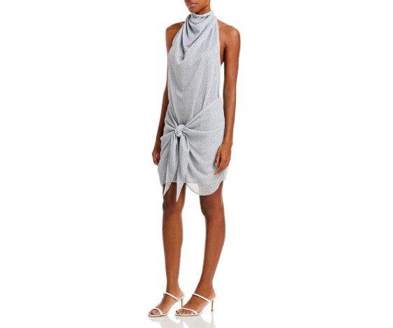 Baobab Womens Providencia Halter Dress Swim Cover Up Gray Size Medium STORE-940