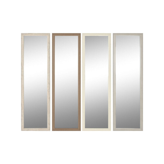 Зеркало настенное Home ESPRIT Белое Коричневое Бежевое Серое Crystal polystyrene 36 x 2 x 125 cm (4 шт)