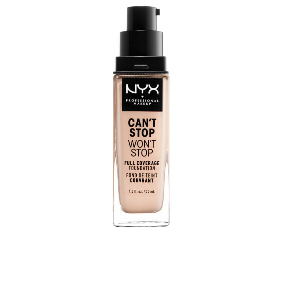 Nyx Cant Stop Wont Stop Full Coverage Foundation No. Light Porcel Водостойкая тональная основа с полным покрытием 30 мл