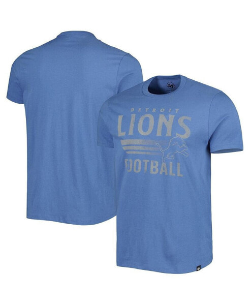 Men's Blue Detroit Lions Wordmark Rider Franklin T-shirt