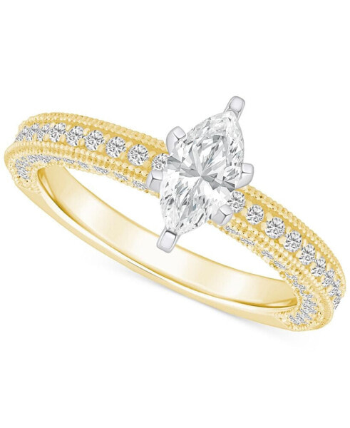 Diamond Marquise Engagement Ring (1-1/5 ct. t.w.) in 14k Gold