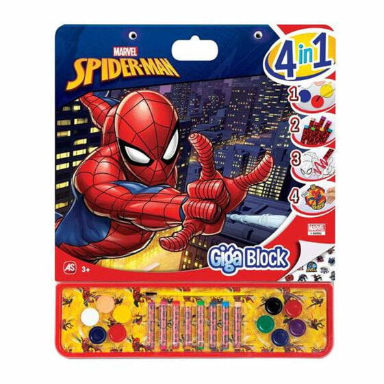 Раскраска для творчества Spider-Man Giga Block 4 в 1 35 x 41 см