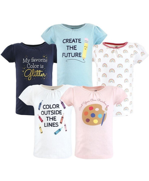 Baby Girls Short Sleeve T-Shirts, Creativity