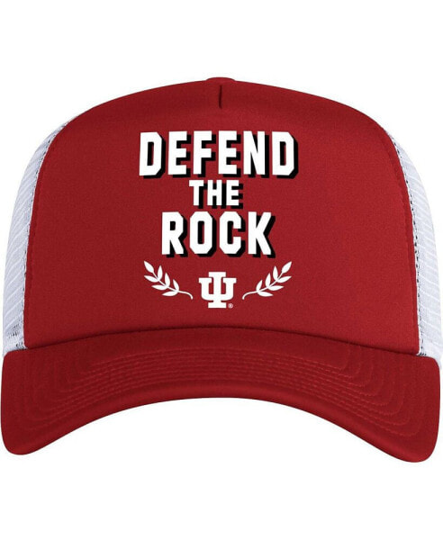 Men's Crimson Indiana Hoosiers Phrase Foam Front Trucker Adjustable Hat