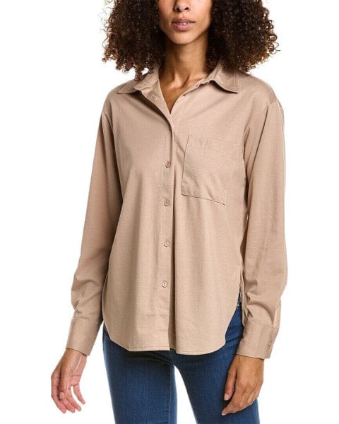 Line & Dot Cleo Top Women's Brown Xs