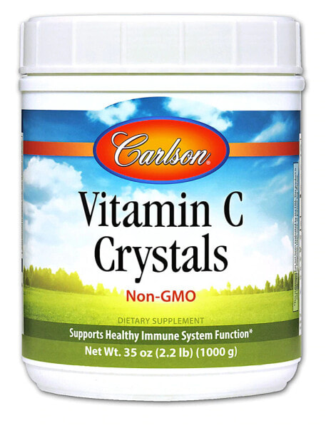 Carlson Vitamin C Crystals Кристаллы витамина С Без ГМО 1000 г