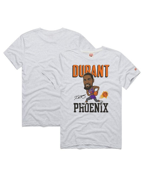 Men's Kevin Durant Ash Phoenix Suns Caricature Tri-Blend T-shirt
